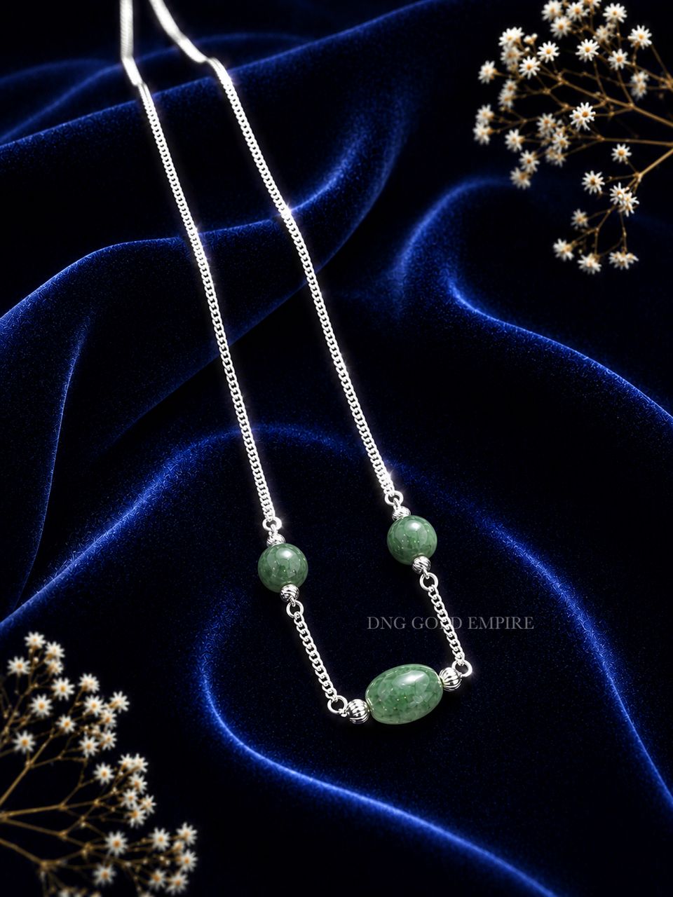 Rantai Leher Batu Jade